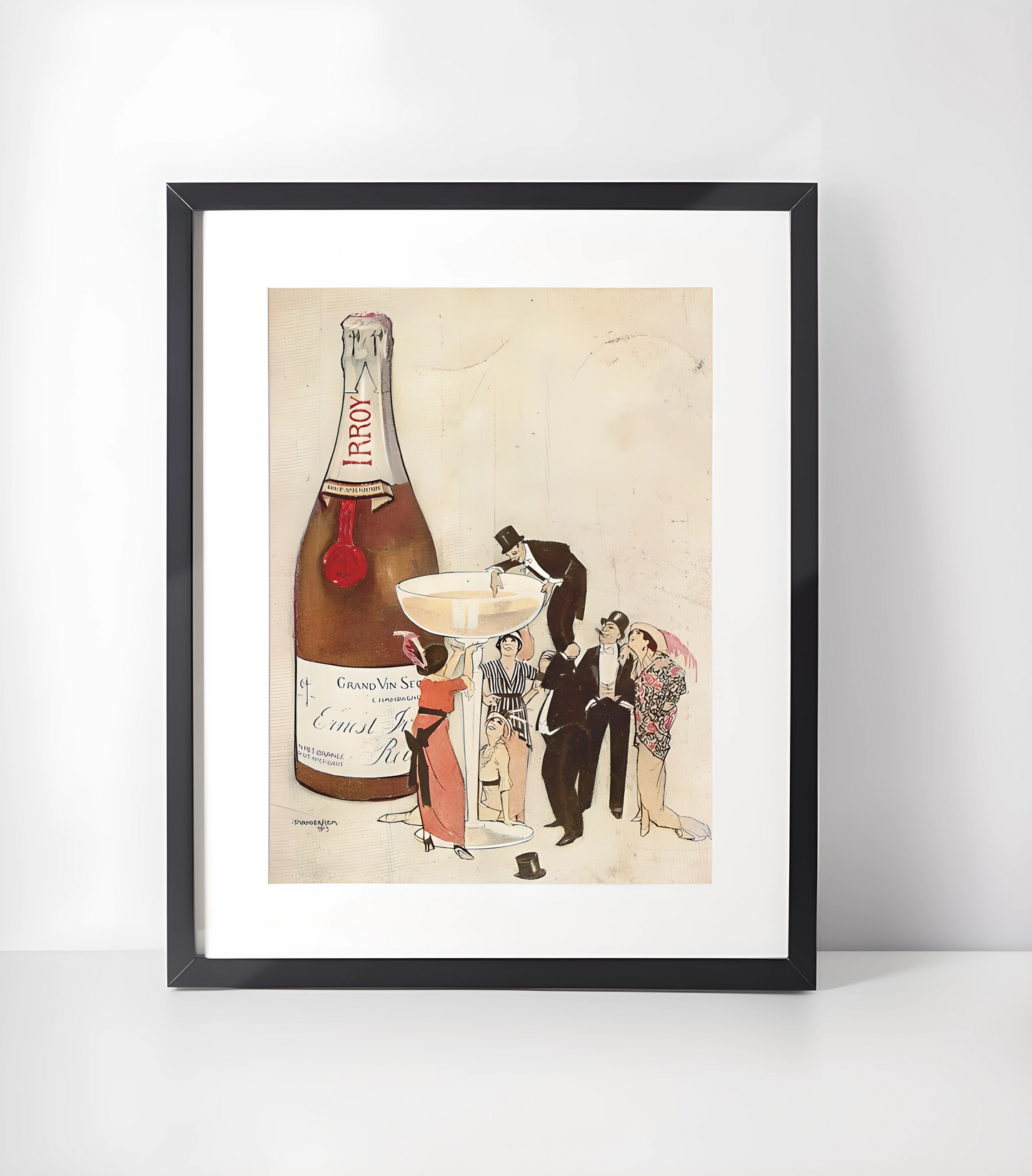 Champagne Kunstsamling - Kunsttrykk A3+/A3 - Uten ramme