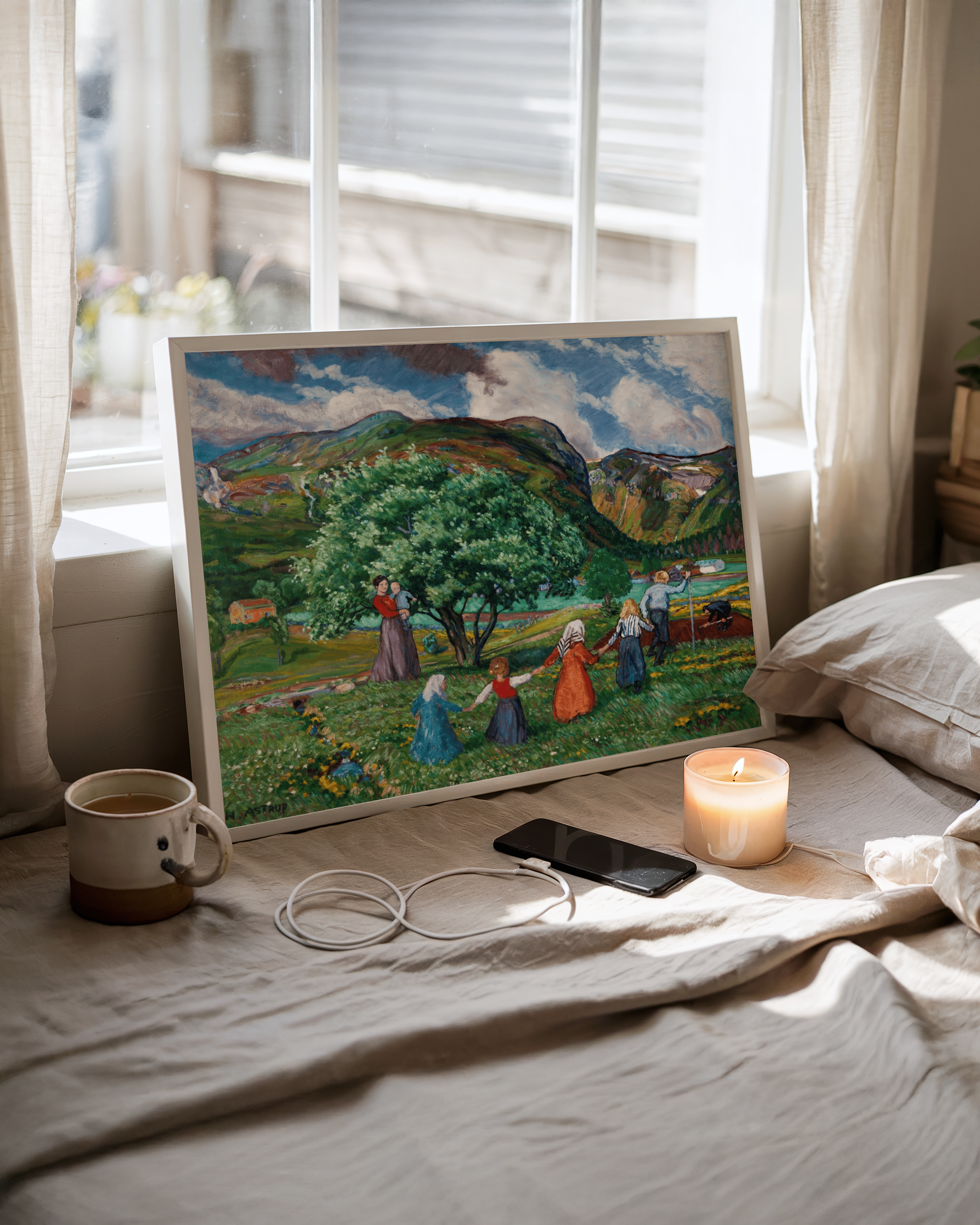 Nikolai Astrup - Sommervind og lekende barn