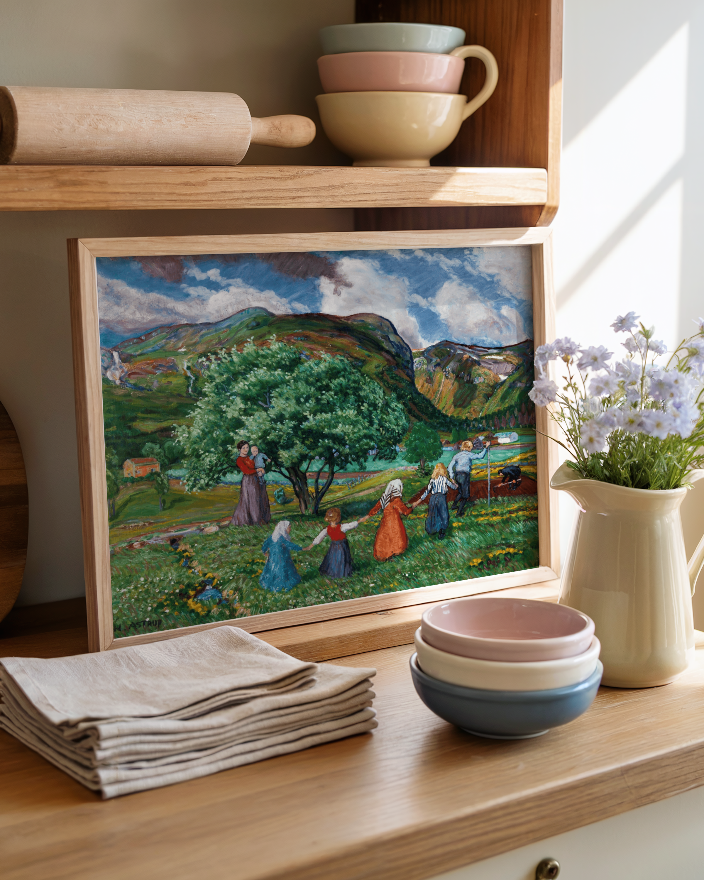 Nikolai Astrup - Sommervind og lekende barn