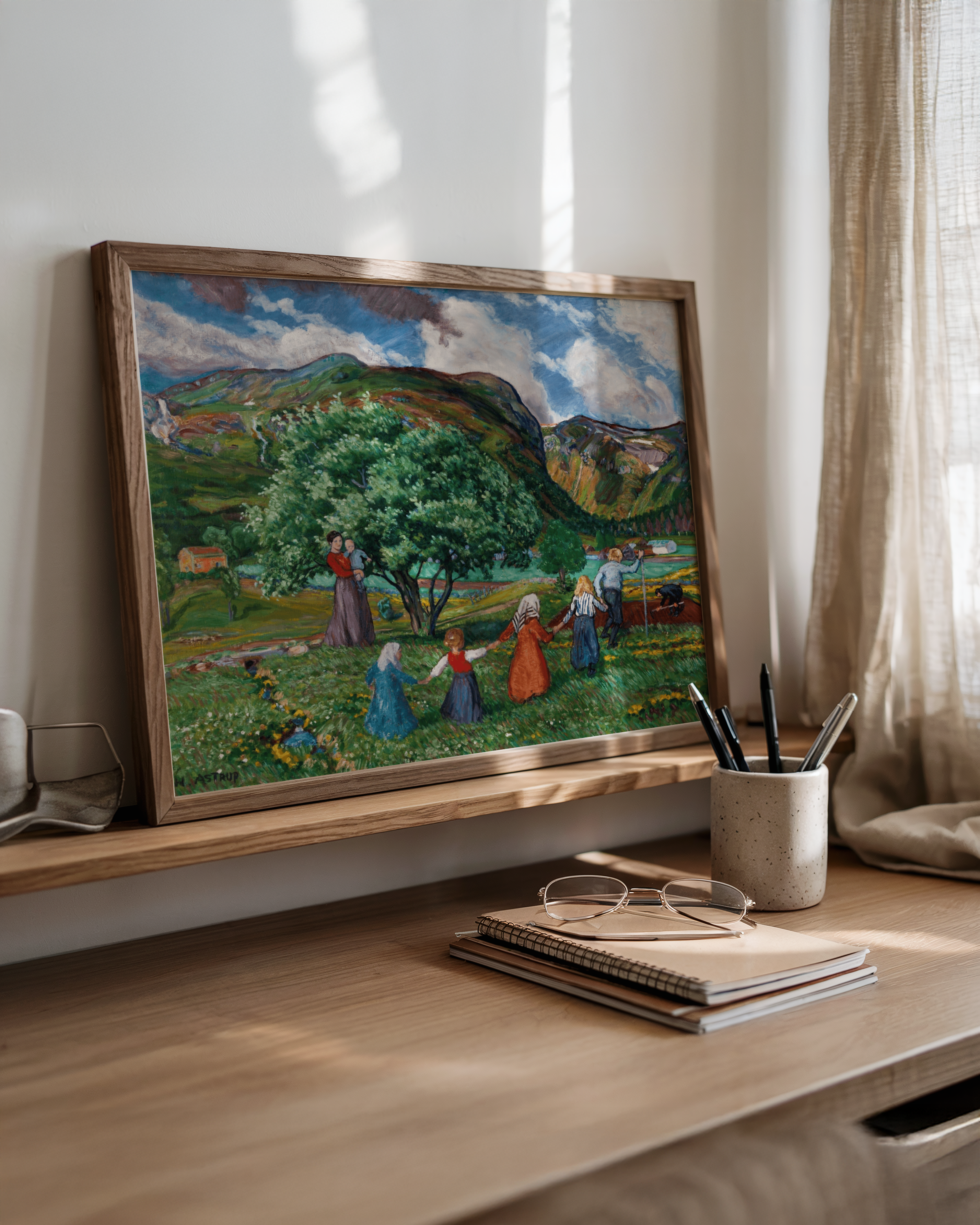 Nikolai Astrup - Sommervind og lekende barn