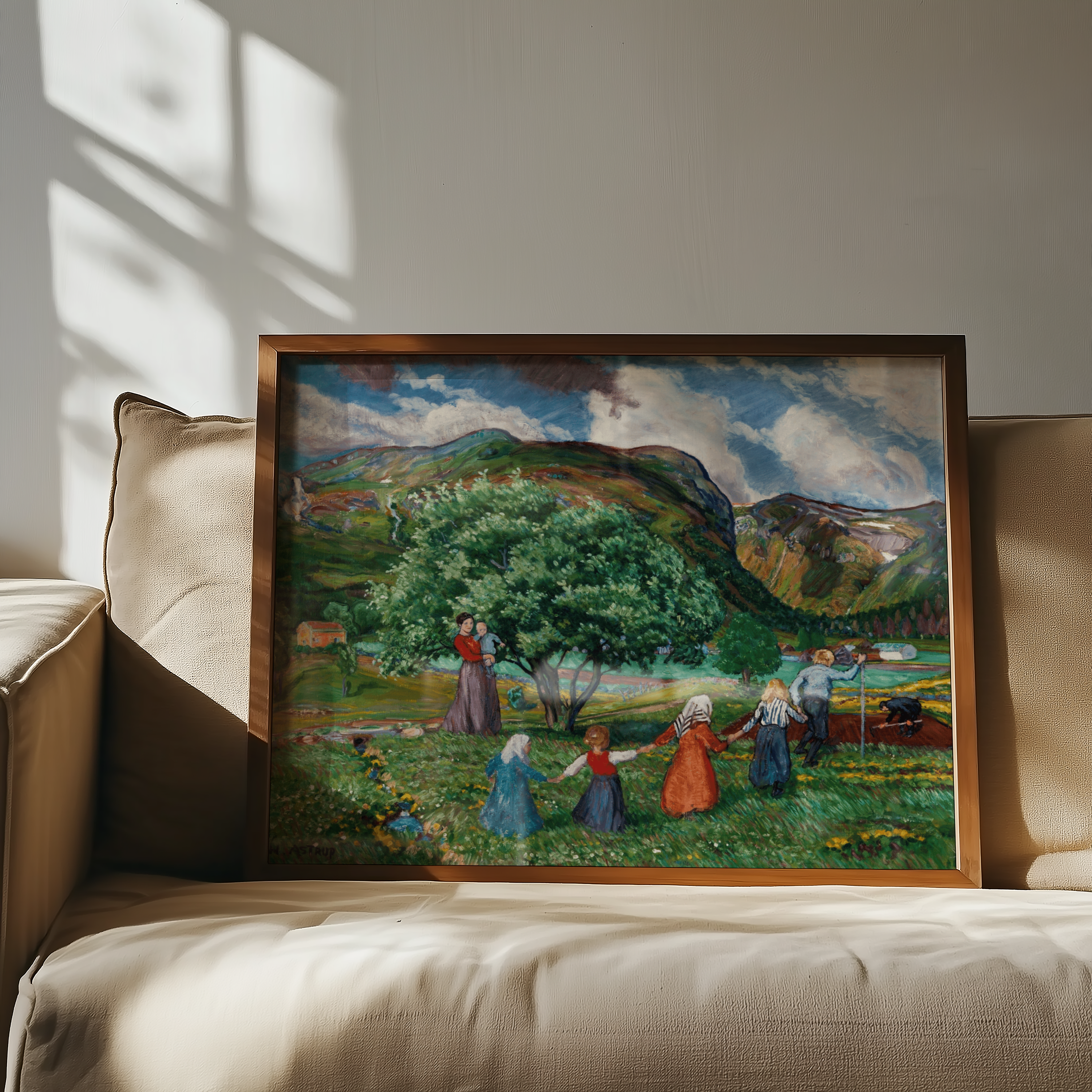 Nikolai Astrup - Sommervind og lekende barn