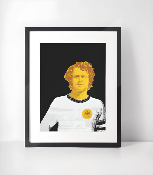 Fotball Ikoner Kunstsamling - Kunsttrykk A3+/A3 - Uten ramme #13 Beckenbauer