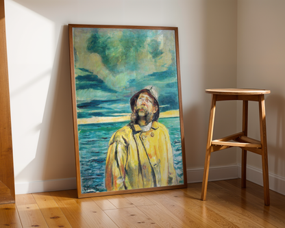 Christian Krohg - Fisker ser på været