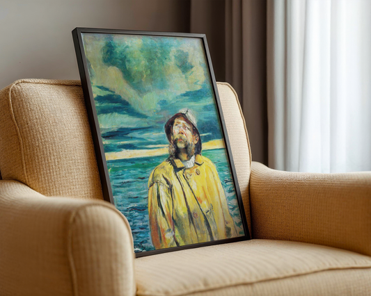 Christian Krohg - Fisker ser på været