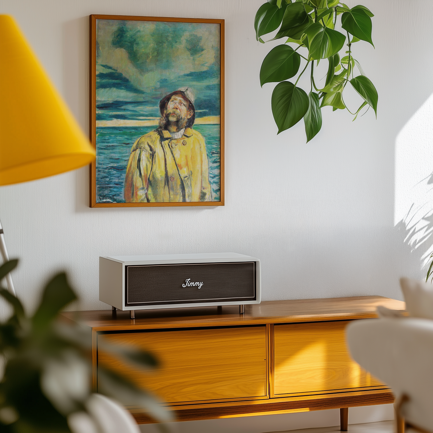 Christian Krohg - Fisker ser på været