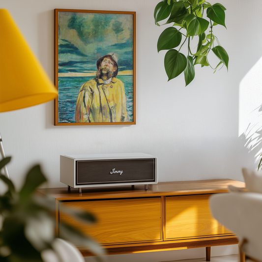 Christian Krohg - Fisker ser på været