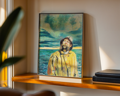 Christian Krohg - Fisker ser på været