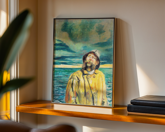 Christian Krohg - Fisker ser på været