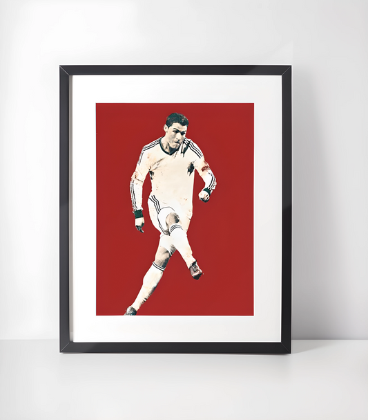 Fotball Ikoner Kunstsamling - Kunsttrykk A3+/A3 - Uten ramme #15 Cristiano Ronaldo