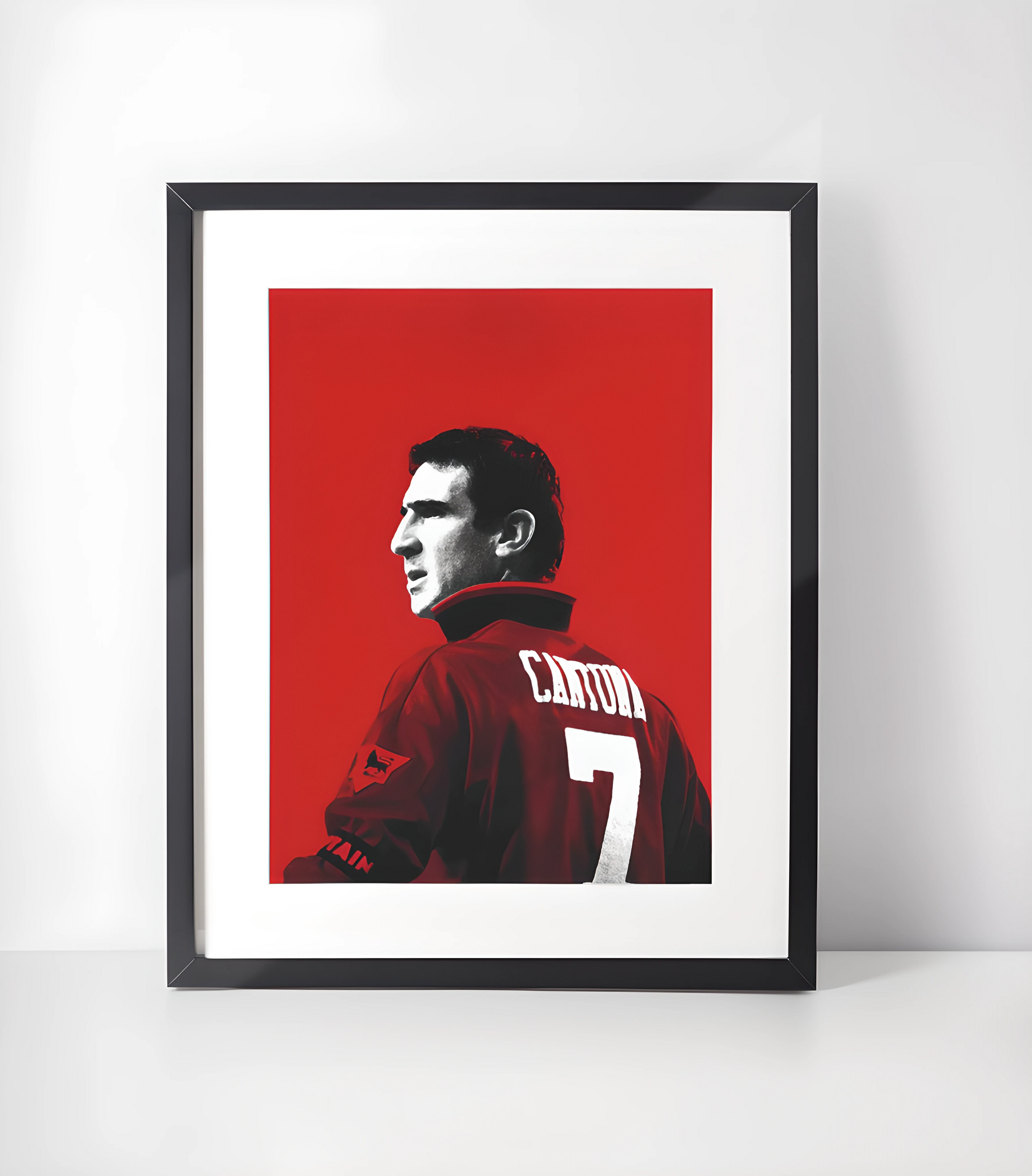 Kenny Dalglish - Fotball Ikoner Kunstsamling - Kunsttrykk A3+/A3 - Uten ramme #11 Eric Cantona
