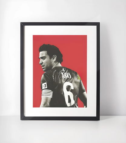 Kenny Dalglish - Fotball Ikoner Kunstsamling - Kunsttrykk A3+/A3 - Uten ramme #9 Xavi