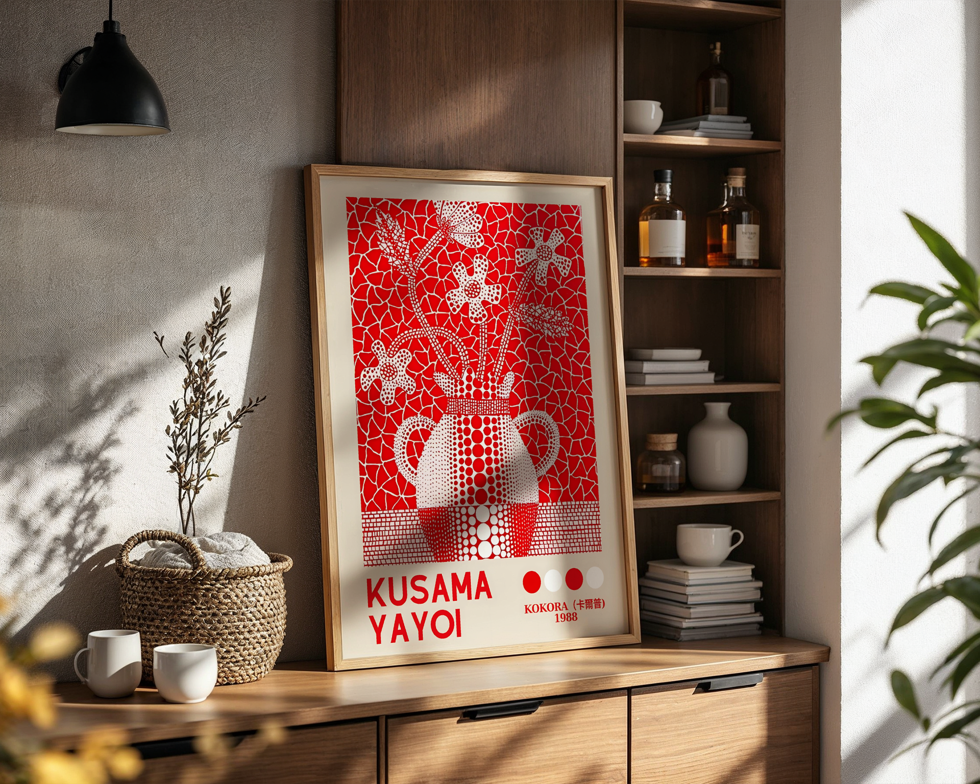 Yayoi Kusama - Red Vase of Flowers