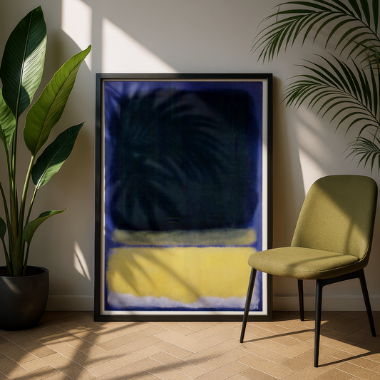 Mark Rothko - Untitled (Blue, Dark Blue, Yellow)