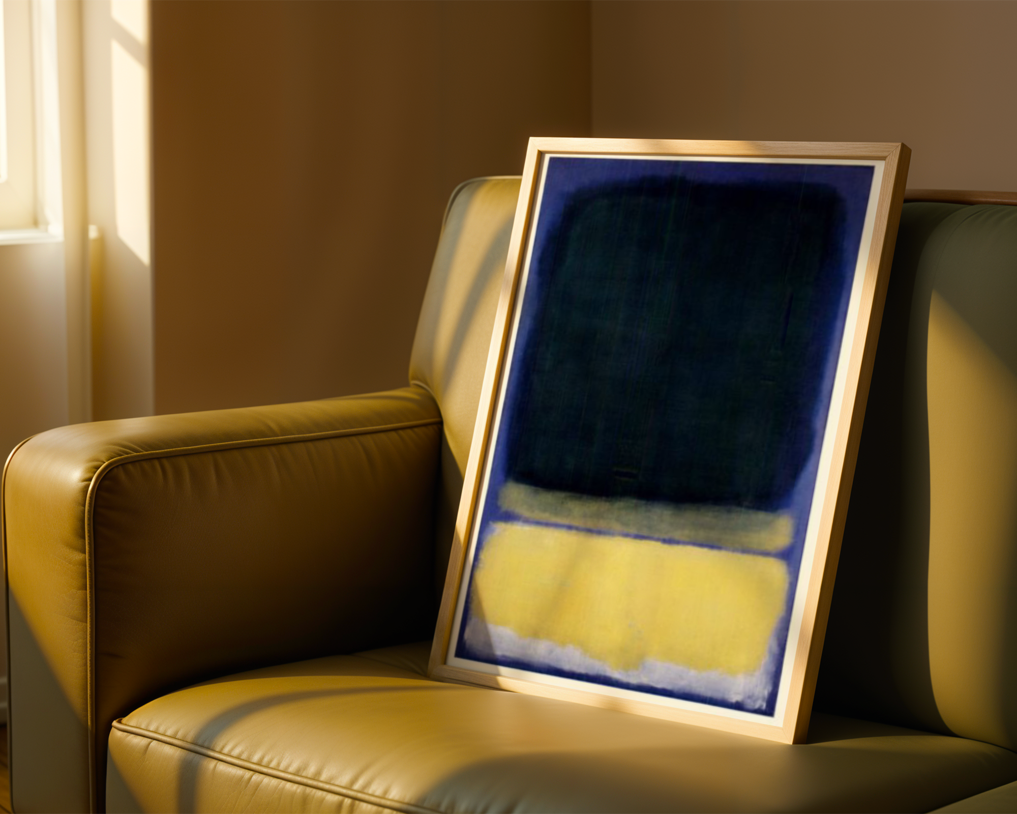 Mark Rothko - Untitled (Blue, Dark Blue, Yellow)