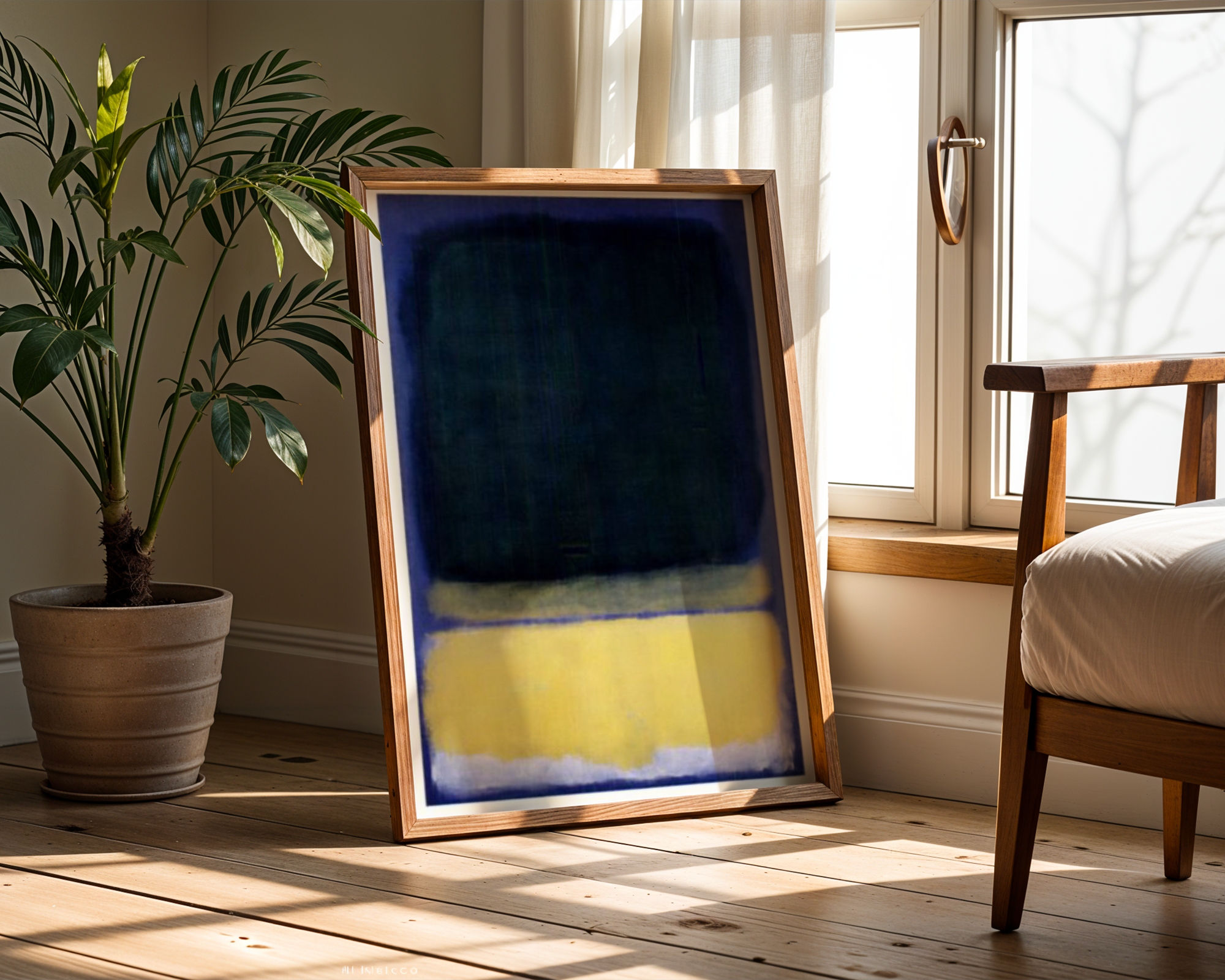 Mark Rothko - Untitled (Blue, Dark Blue, Yellow)