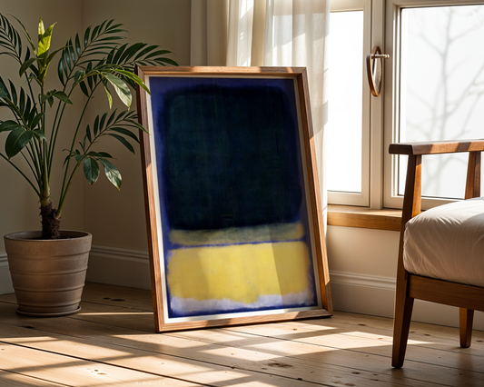 Mark Rothko - Untitled (Blue, Dark Blue, Yellow)