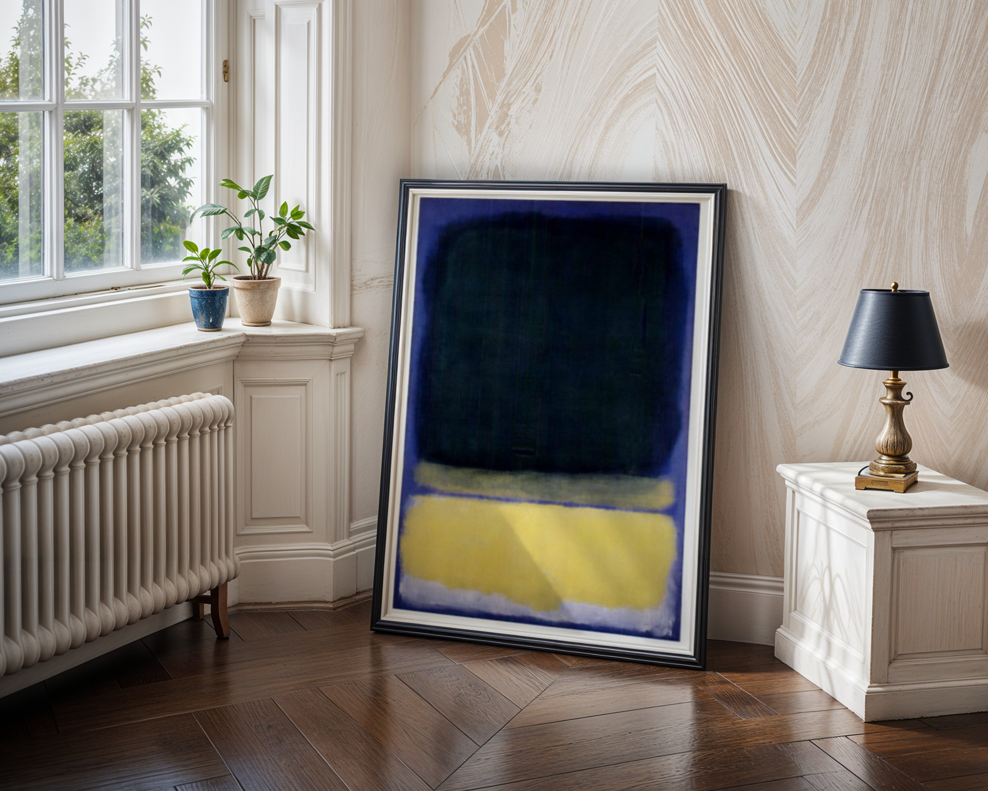 Mark Rothko - Untitled (Blue, Dark Blue, Yellow)