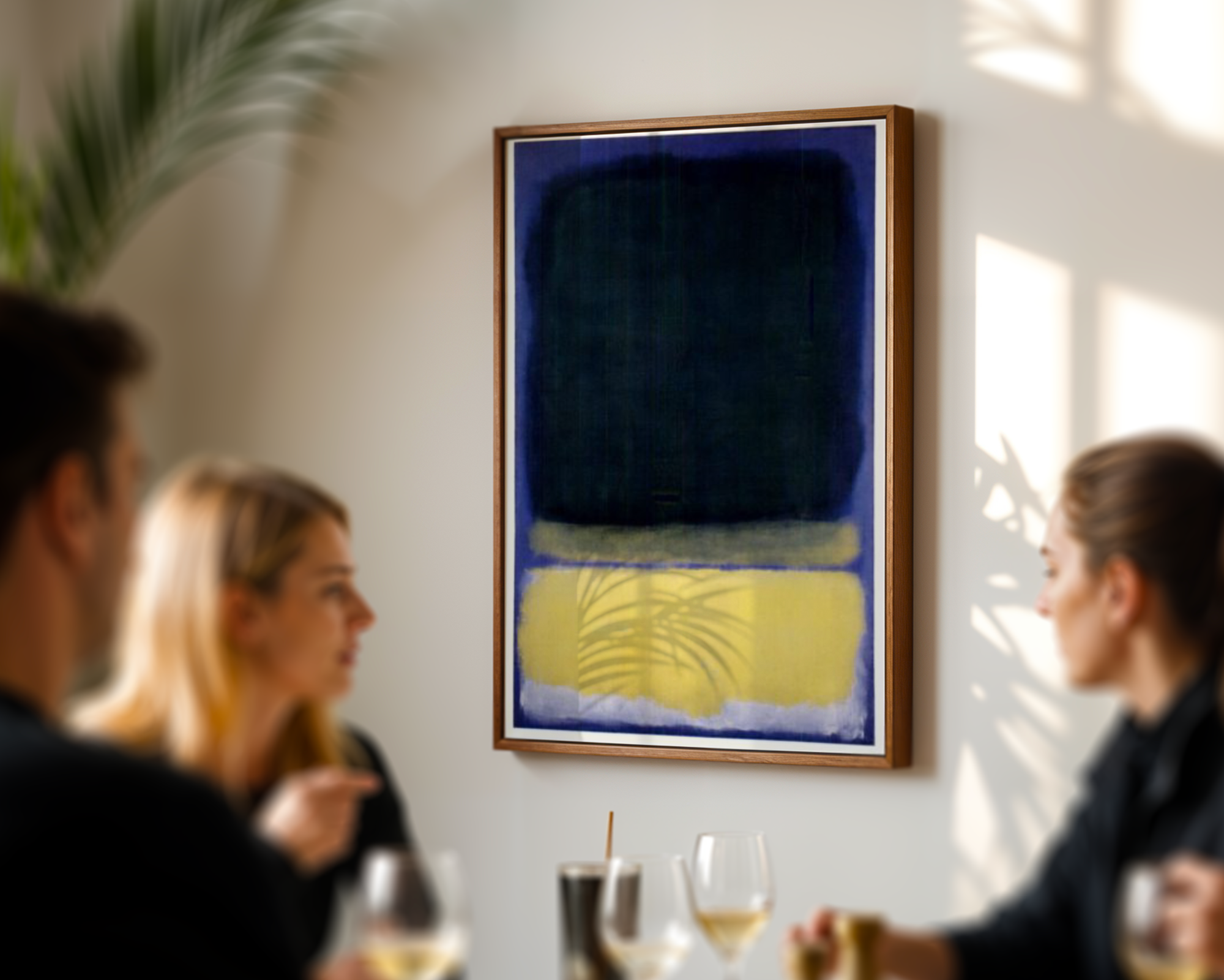 Mark Rothko - Untitled (Blue, Dark Blue, Yellow)