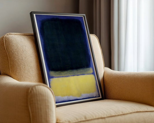 Mark Rothko - Untitled (Blue, Dark Blue, Yellow)