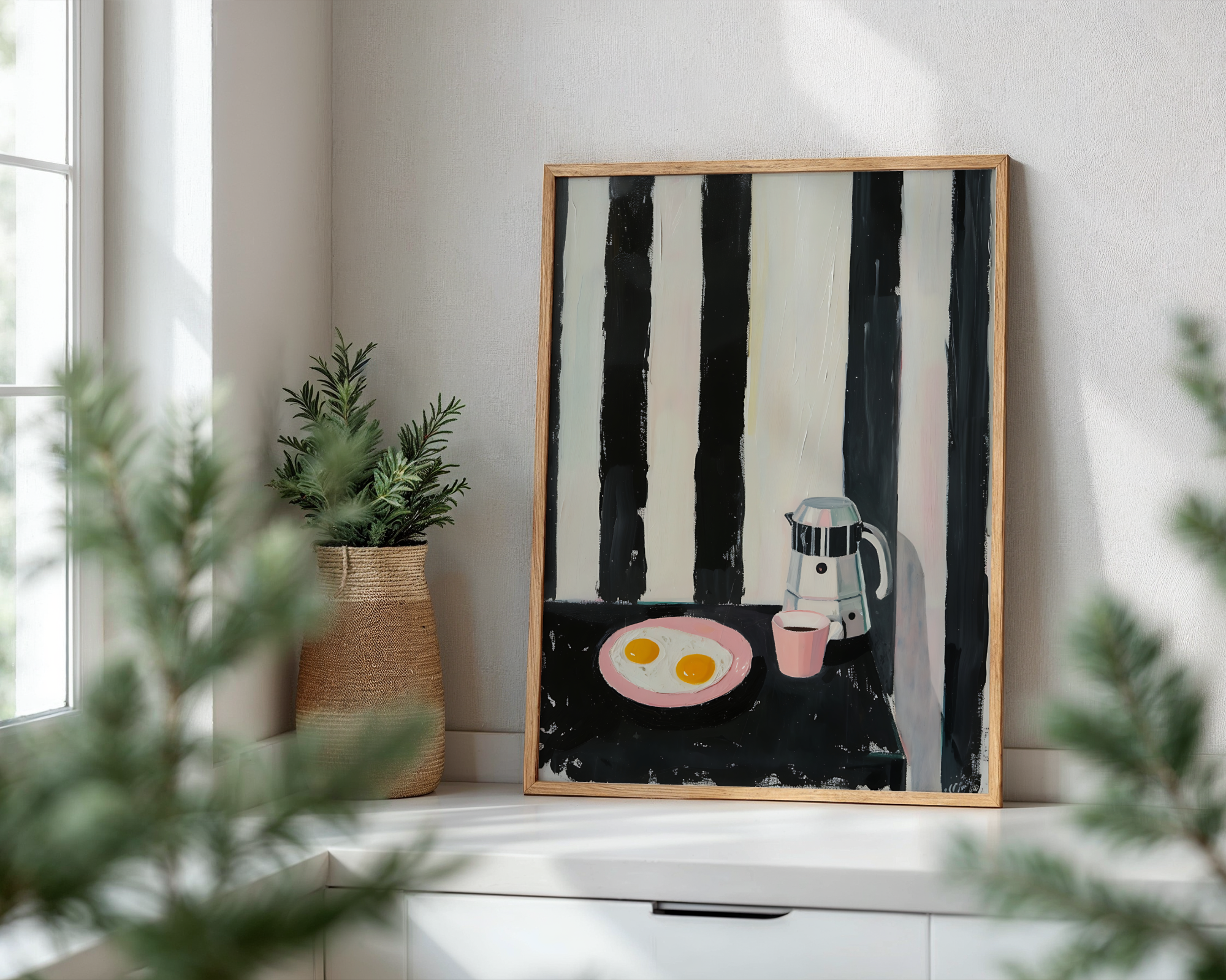 Striped Coffee Egg