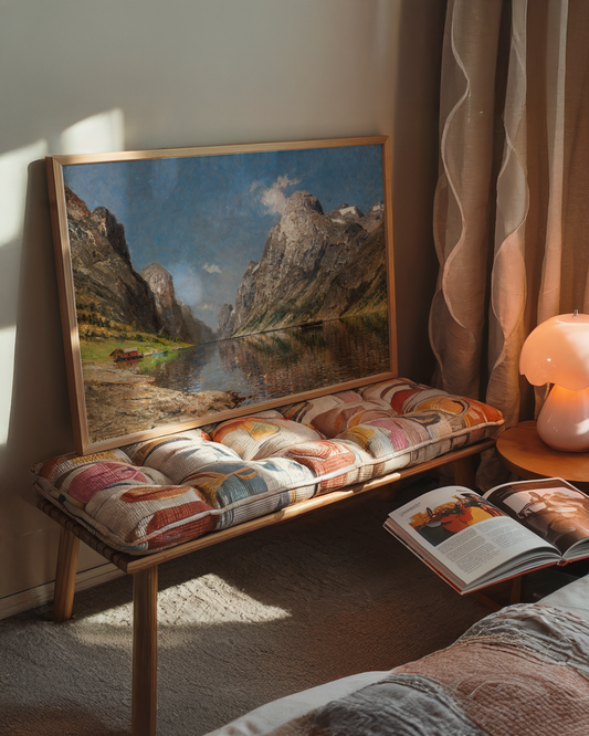 Adelsteen Normann - Norsk fjord med et dampskip