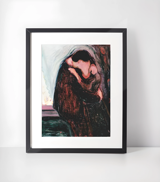 Edvard Munch Samling - Kunsttrykk A3+/A3 - Uten ramme #1 The Kiss 1897