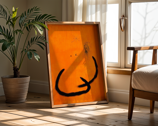 Joan Miró - Goutte d'eau sur la neige rose (Vandråpe på rosa snø) 1968