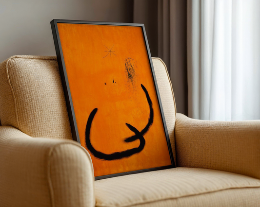 Joan Miró - Goutte d'eau sur la neige rose (Vandråpe på rosa snø) 1968