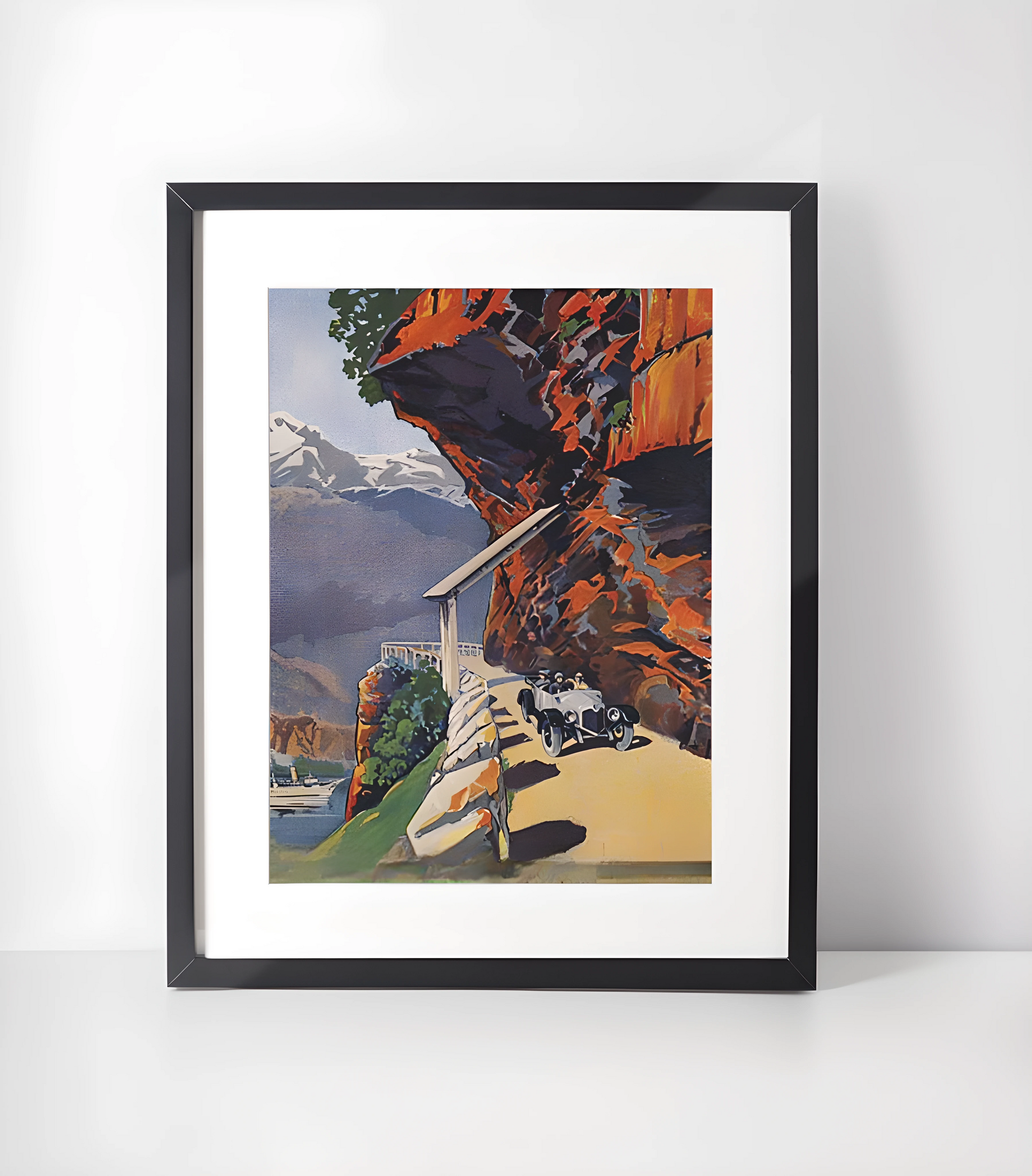 Norge Vintage Illustrasjoner Kunst -Kunstsamling - Kunsttrykk A3+/A3 - Uten ramme #5 Norge Vintage