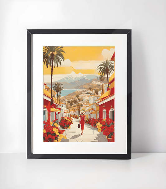 Pop-Kunst Iberia Byer - Kunsttrykk A3+/A3 - Uten ramme