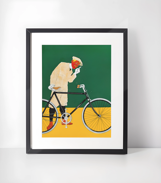 Stilig Retro Sykkel Kunstsamling - Kunsttrykk A3+/A3 - Uten ramme #3 Vintage Opel Illustrasjon