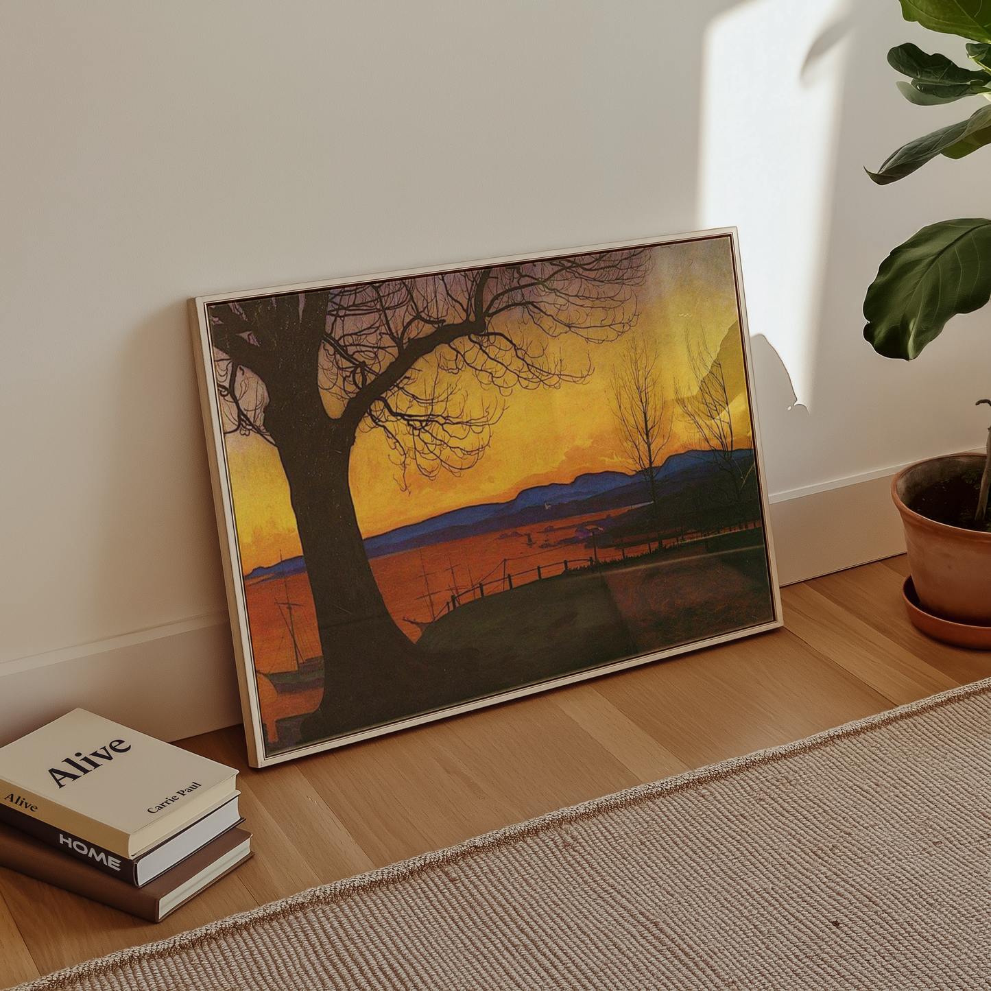 Harald Sohlberg - Vårkveld på Akershus festning (1913)