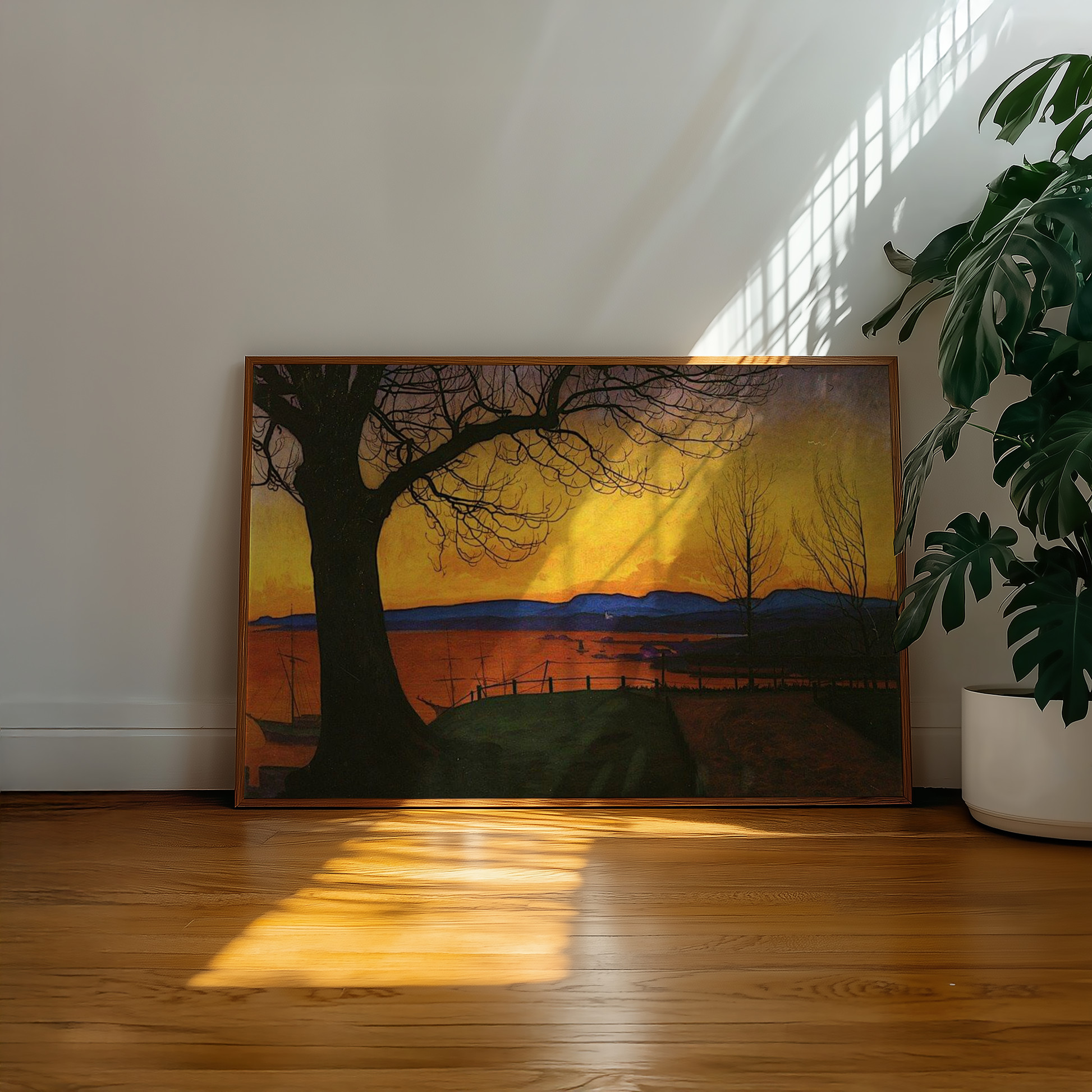 Harald Sohlberg - Vårkveld på Akershus festning (1913)