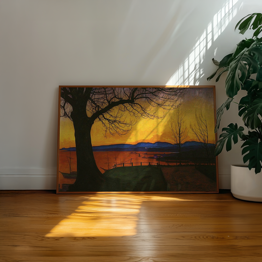 Harald Sohlberg - Vårkveld på Akershus festning (1913)