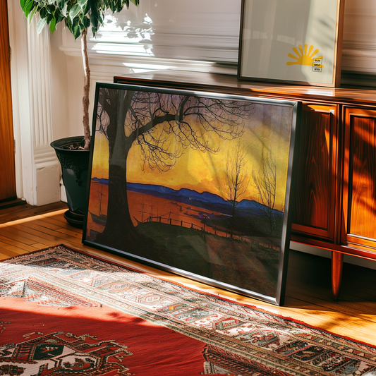 Harald Sohlberg - Vårkveld på Akershus festning (1913)