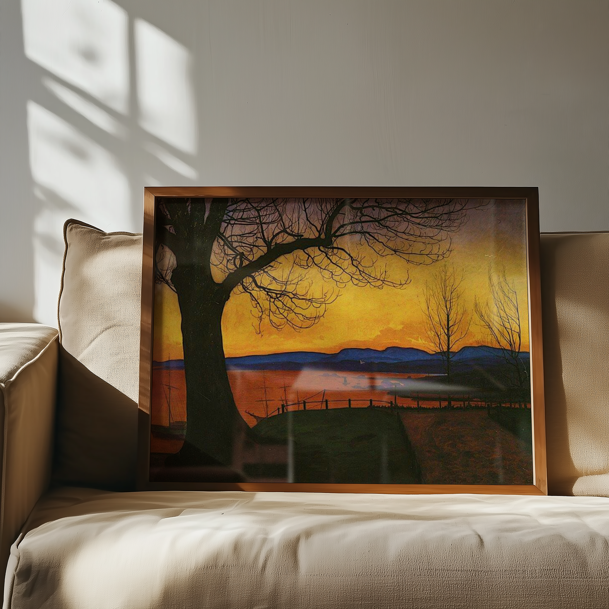 Harald Sohlberg - Vårkveld på Akershus festning (1913)