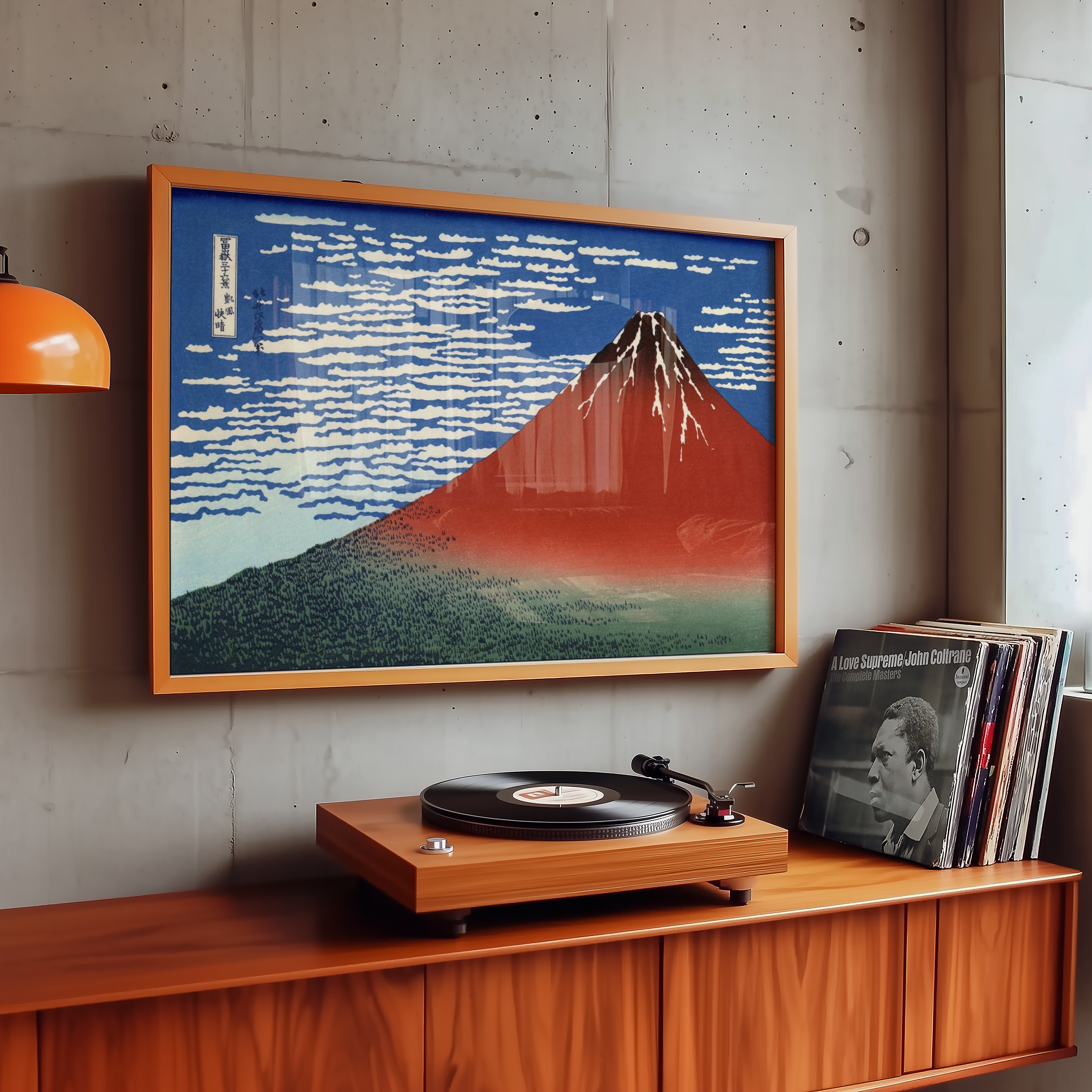 Katsushika Hokusai - Red Fuji