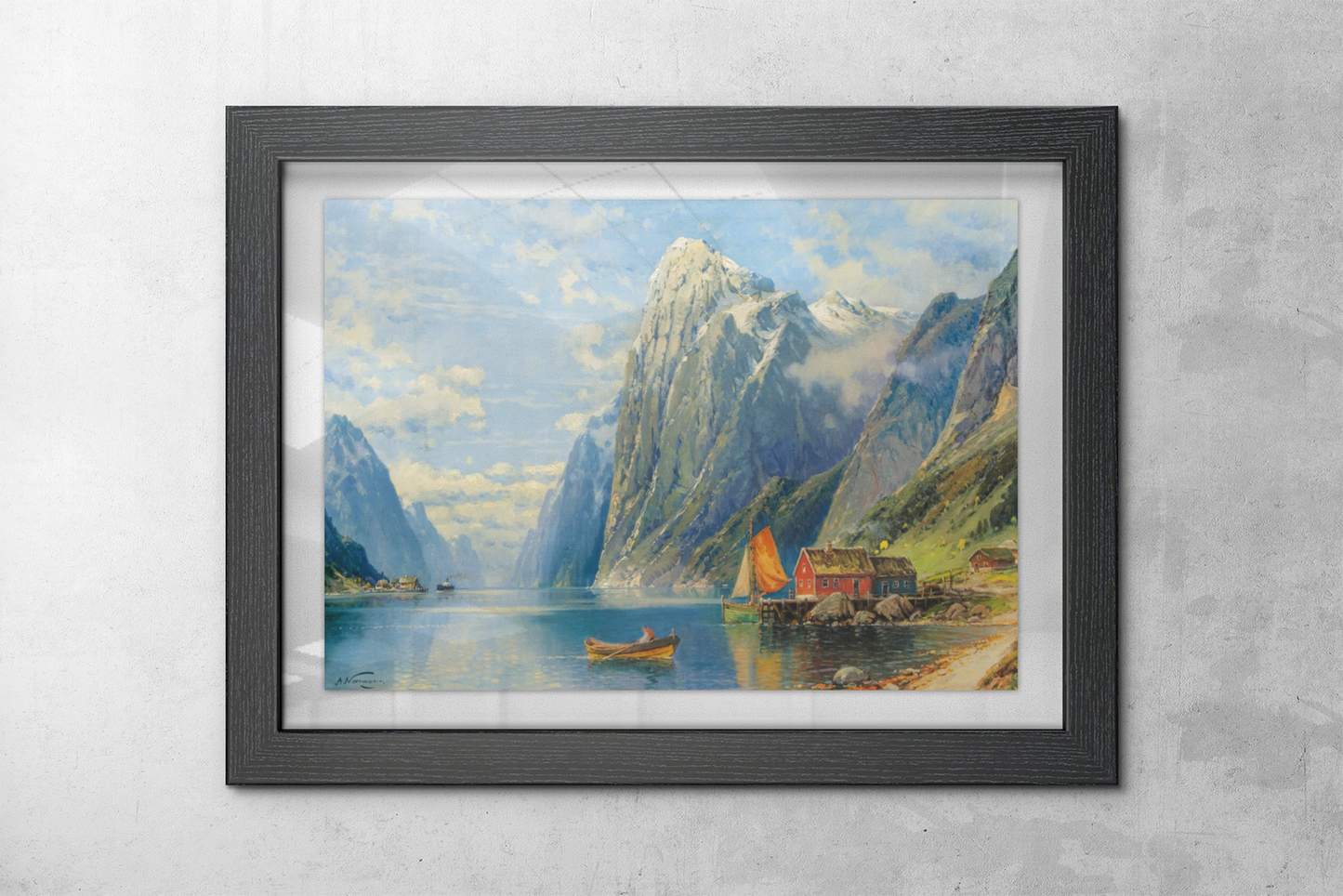 Adelsteen Normann Kunstsamling - Kunsttrykk A3+/A3 - Uten ramme