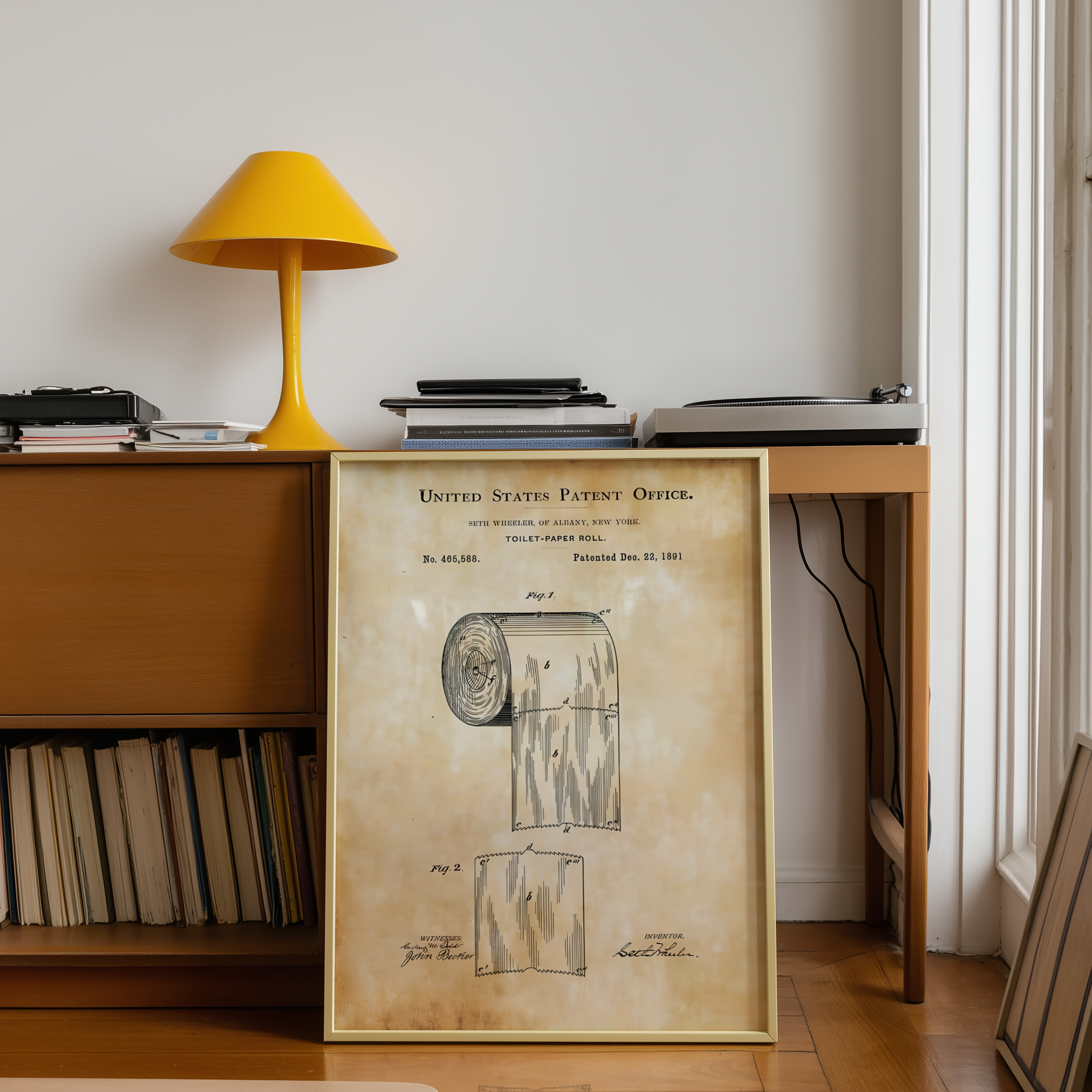 Toalettpapir Patent (1891)
