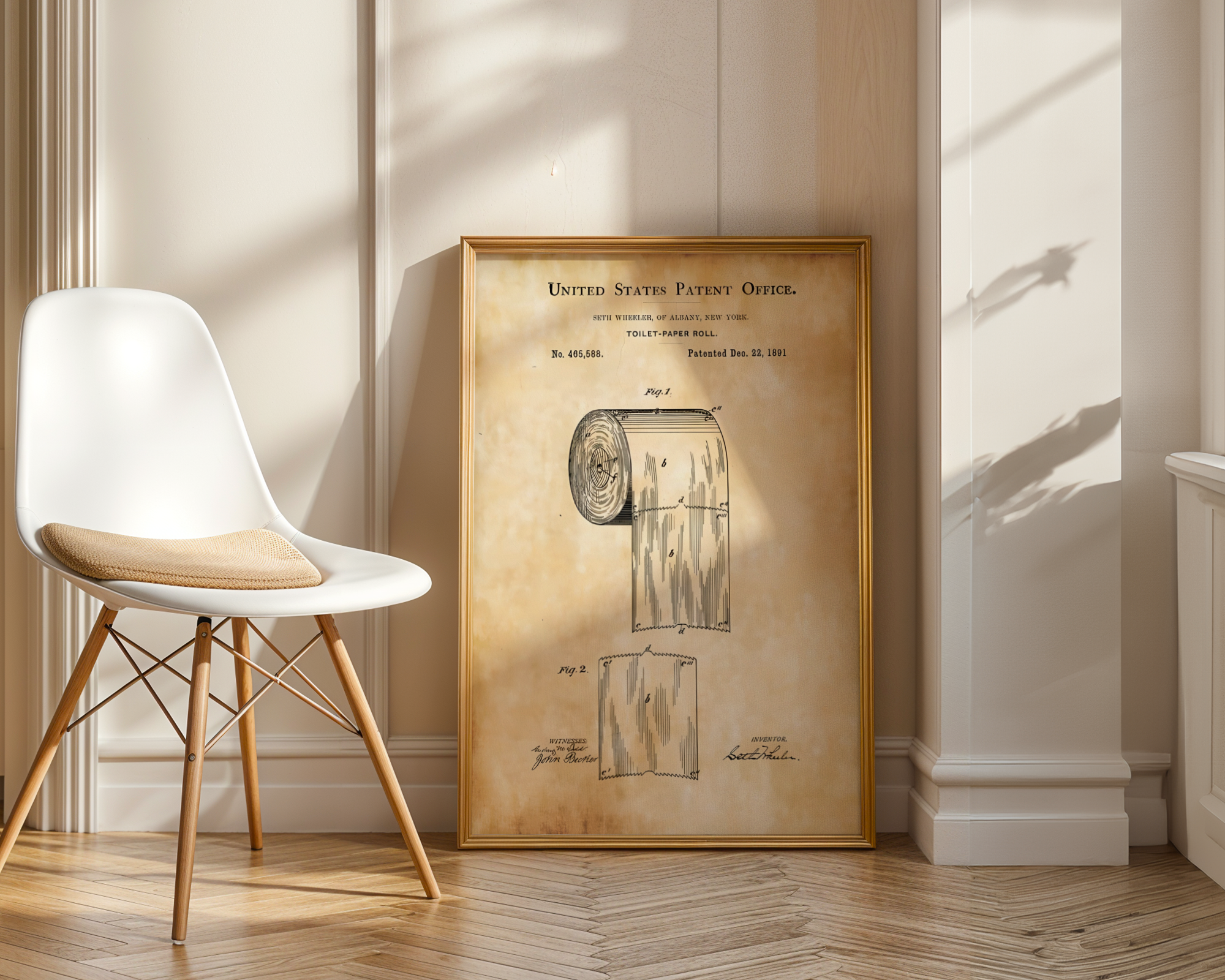 Toalettpapir Patent (1891)