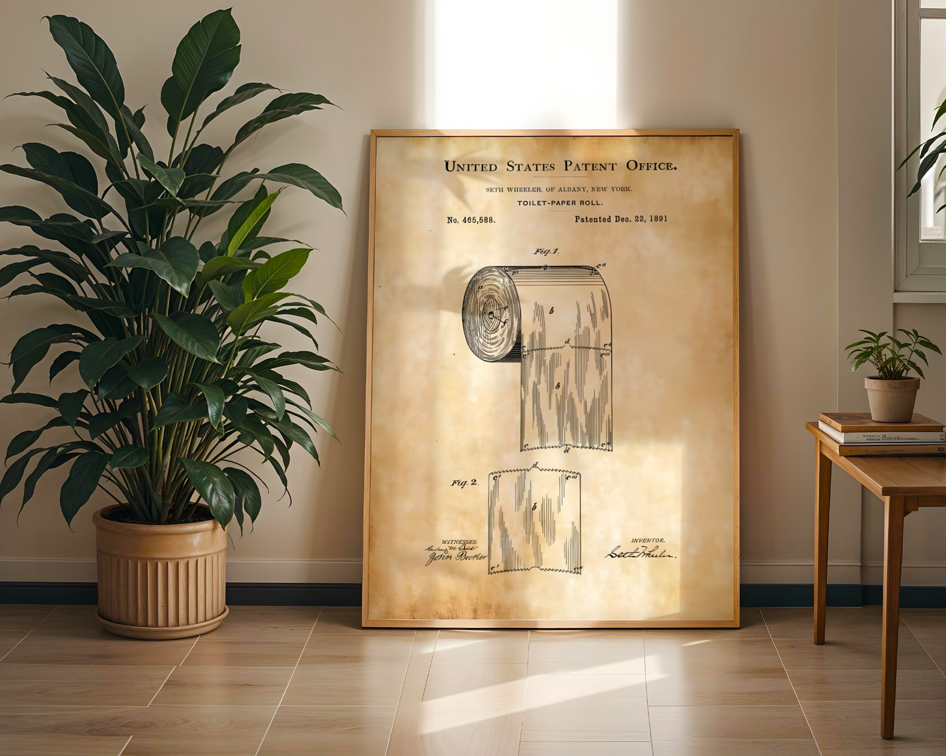 Toalettpapir Patent (1891)