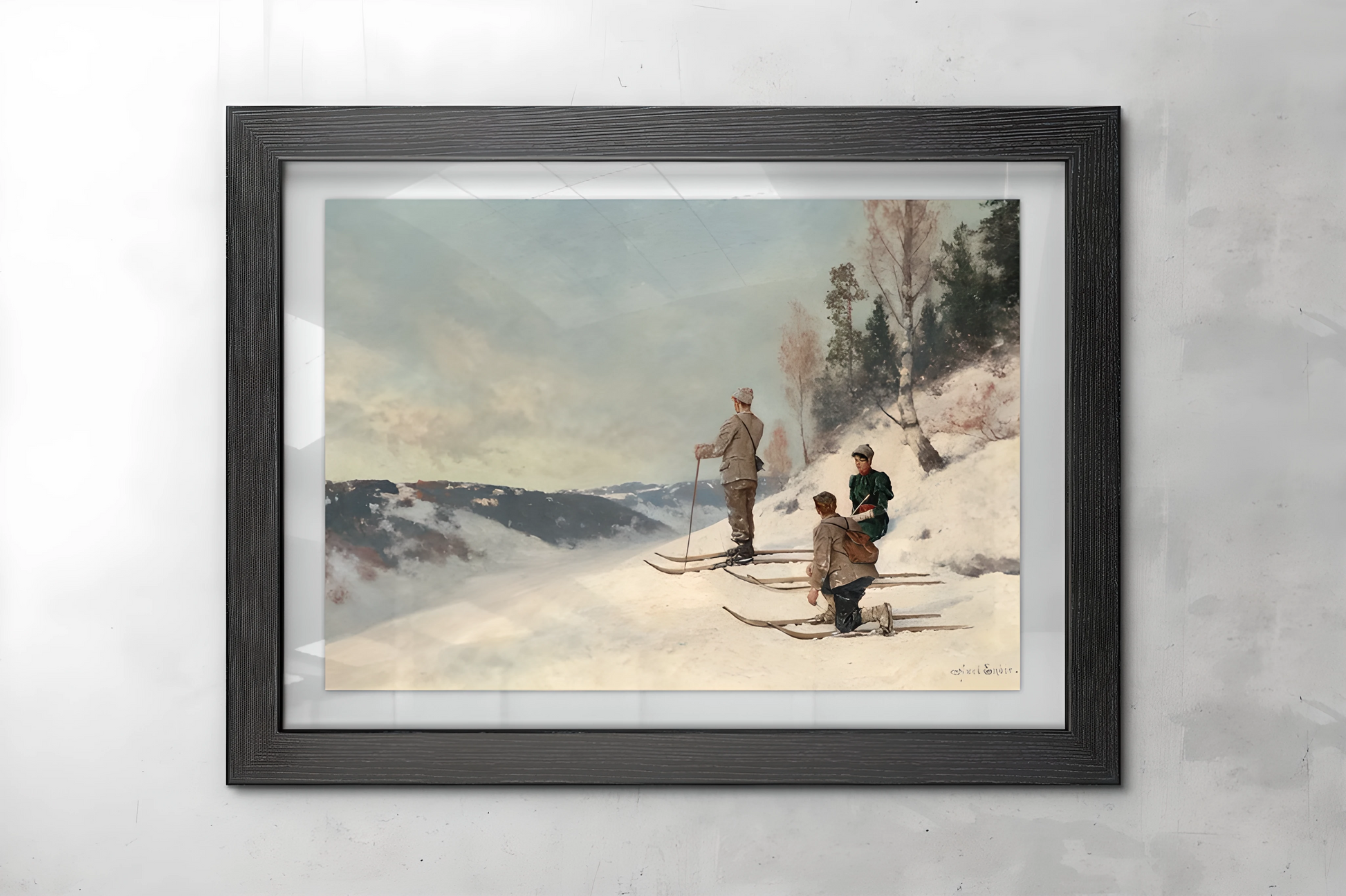 Axel Ender (1853-1920) Kunstsamling - Kunsttrykk A3+/A3 - Uten ramme