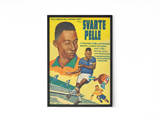 1958 Svensk Superman Utgave- Pele - Samling - Kunsttrykk A3+/A3 - Uten ramme
