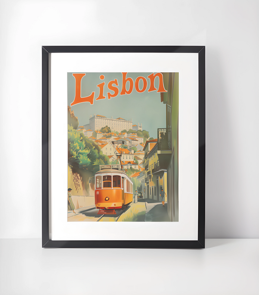 Lisboa Portugal Kunst- Samling - Kunsttrykk A3+/A3 - Uten ramme