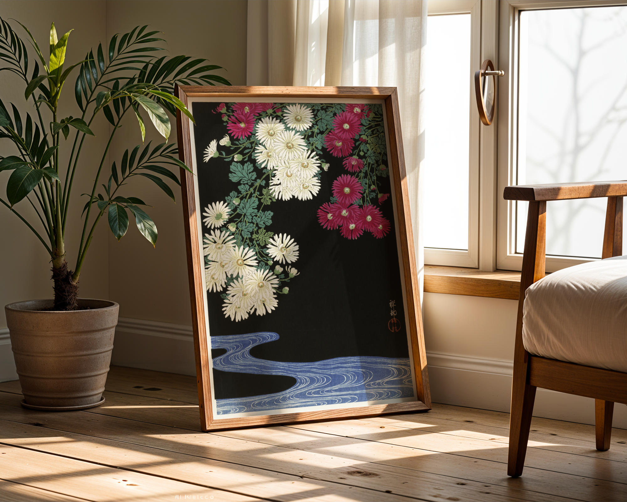 Ohara Koson - Chrysanthemums