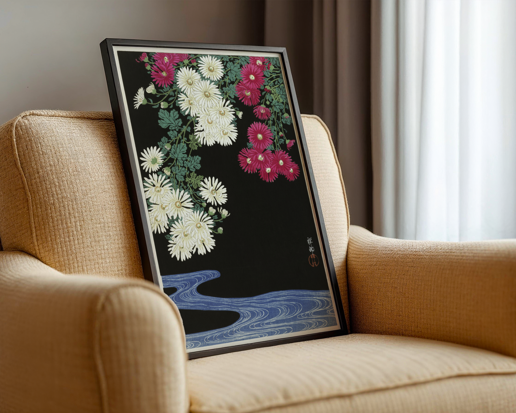 Ohara Koson - Chrysanthemums