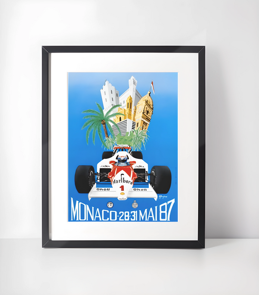 Monaco Grand Prix Kunstsamling - Kunsttrykk A3+/A3 - Uten ramme