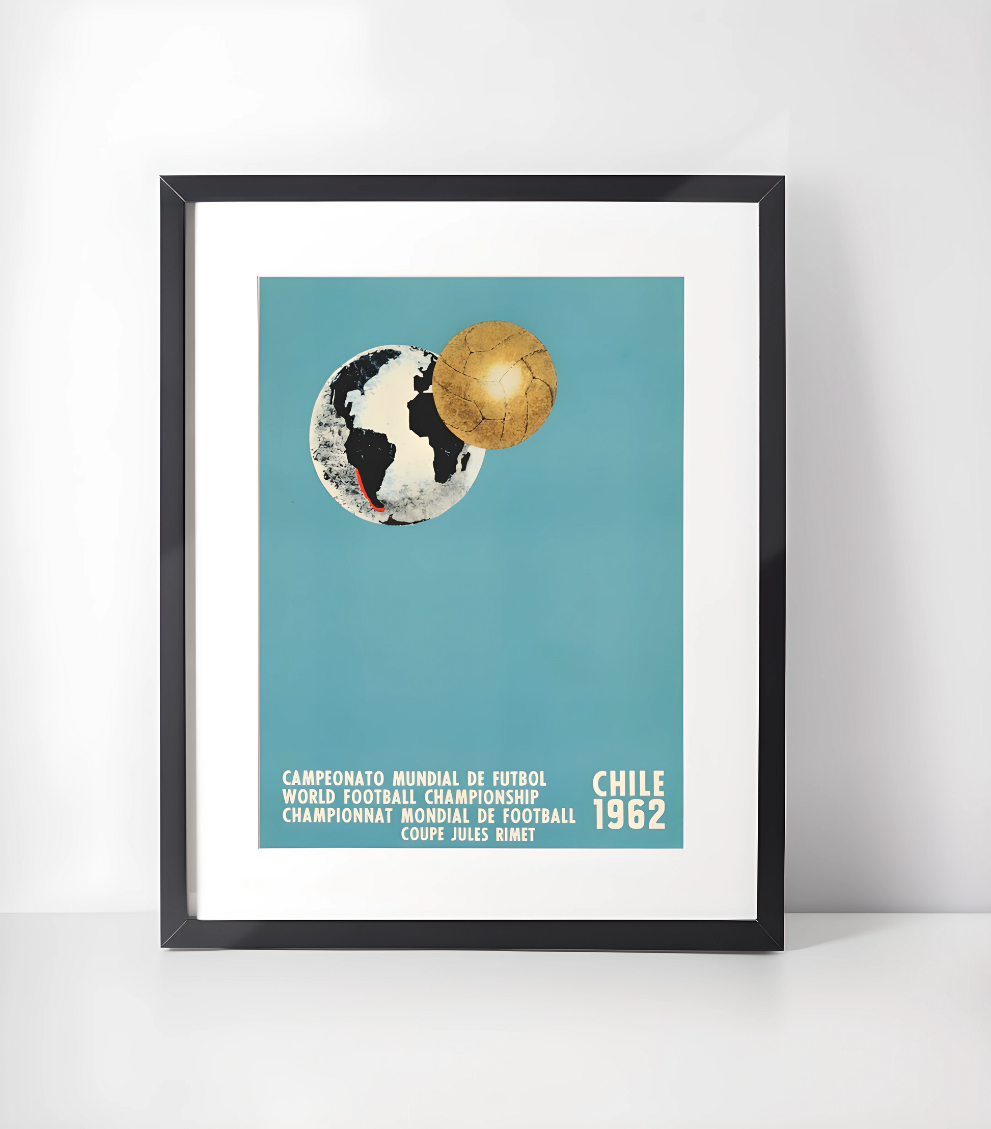 Fotball VM-Plakater Kunstsamling - Kunsttrykk A3+/A3 - Uten ramme