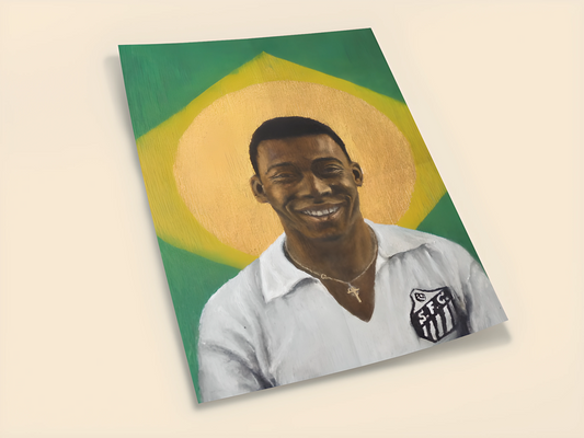 Pelè Santos - Samling - Kunsttrykk A3+/A3 - Uten ramme