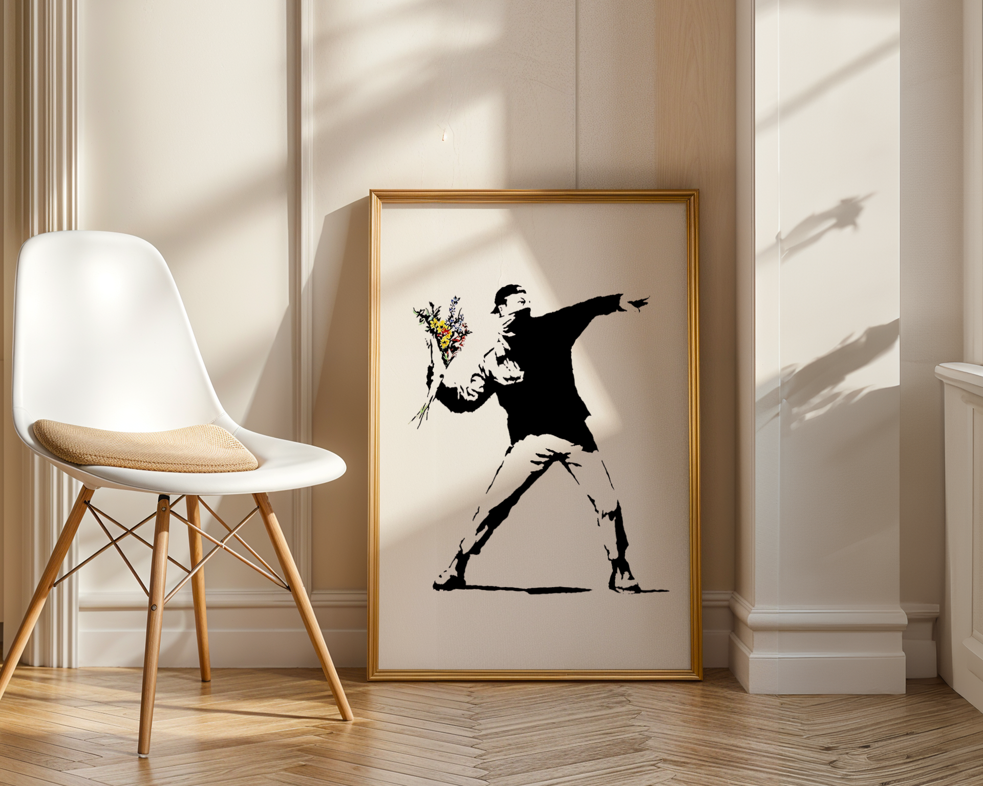 Banksy - Flower Thrower (også kjent som "Love is in the Air")